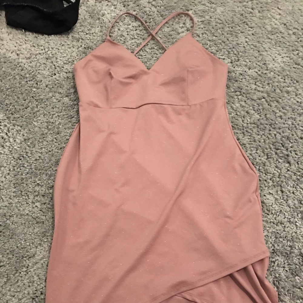 pink/ nude dress